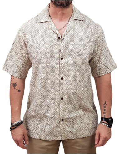 Jack&Jones - 12273289 - Jpr Blu Vincent Print Resort S/S Shirt SN - Loden Frost - Relaxed Fit - Πουκάμισο