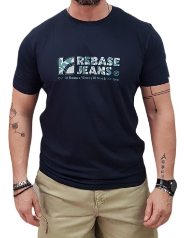 Rebase - 251RTS-9013 - Navy - Μπλούζα Μακό