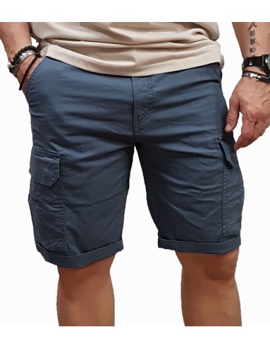 Rebase - 251RMSHO-7001 - Cargo Shorts - Jet Blue - Βερμούδα