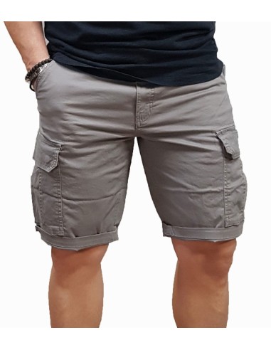 Rebase - 251RMSHO-7001 - Cargo Shorts - Lt. Charcoal - Βερμούδα
