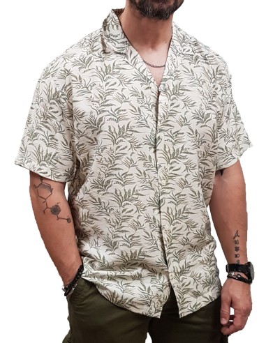 Jack&Jones - 12278834 - Jpr Blu Lincoln Print Resort S/S Shirt LN - Four Leaf Clover - Relaxed Fit - Πουκάμισο