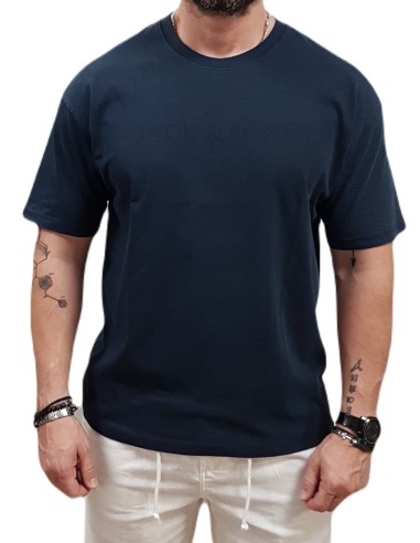 Jack&Jones - 12274595 -JPRBLULUCA Tee  - Blue Nights - T-shirt