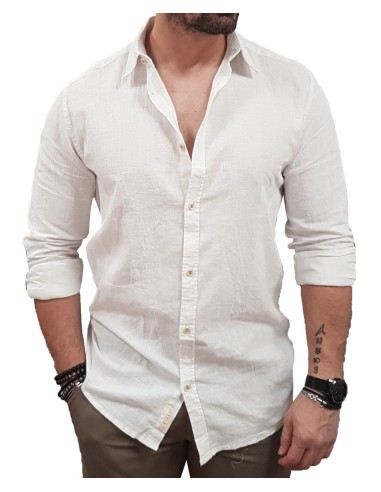 Rebase - 251RGS-5056 - linen White - Πουκάμισο