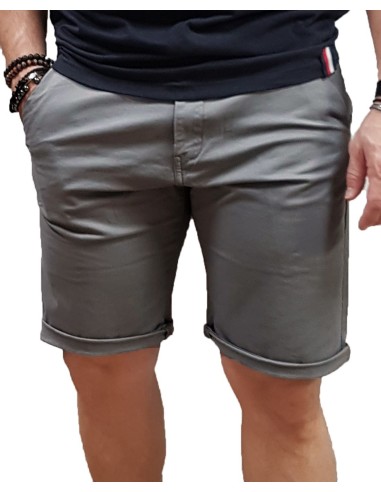 Rebase - 251RMSHO-7002 - Chinos Bermuda - Lt Charcoal - Βερμούδα