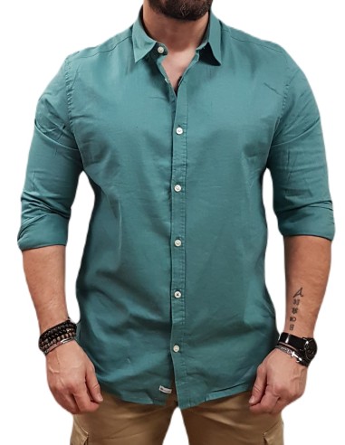 Rebase - 251RGS-5056 - Teal Green  - Πουκάμισο