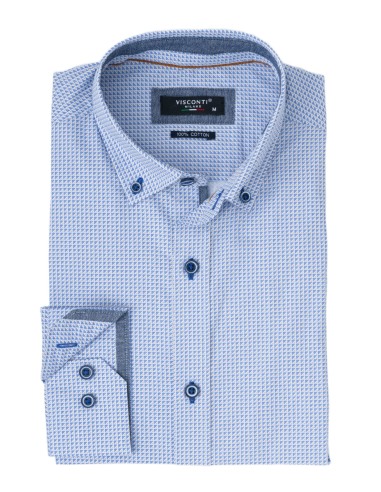 Visconti - 2815-7.2 - L Blue - Regular Fit - Πουκάμισο