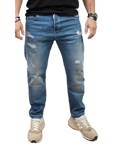 Cover - Monaco - Q4894-30 - Blue Denim - 3D Loose Fit - Παντελόνι Jean