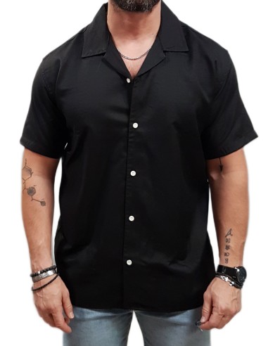 Rebase - 251RGS-5080 - Shirt - Black - Κοντομάνικο Πουκάμισο
