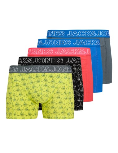 Jack&Jones - 12277771 - Jac Capri Skull Trunks 5 Pack LN - Safety Yellow  - Εσώρουχα