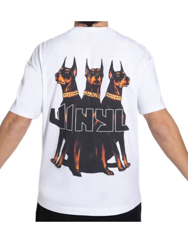 Vinyl Art - 34450-02 - dogs gang t-shirt - White - μπλούζα μακό