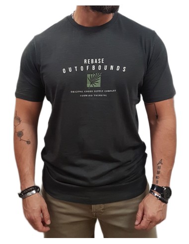 Rebase - 251RTS-9028 - Anthracite - Μπλούζα Μακό