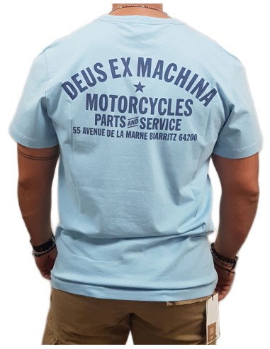Deus Ex Machina - DMW41808Z-SKY - Biarritz Address - Sky Blue - Μπλούζα μακό