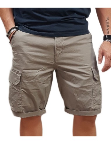 Rebase - 251RMSHO-7001 - Cargo Shorts - Steeple Grey - Βερμούδα