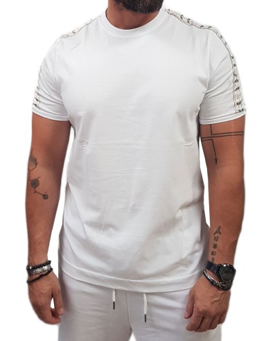 Vinyl Art - 15480-02 - leaf tape t-shirt - White - μπλούζα μακό