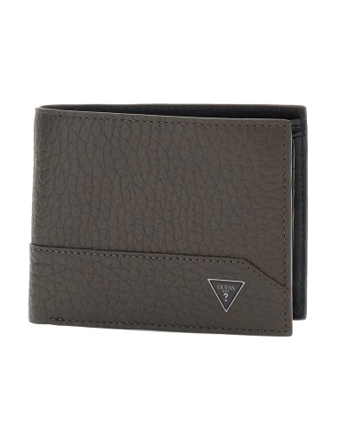 Guess - SMBAGRLEA24-DKB - Boston - Brown - Leather - Πορτοφόλι