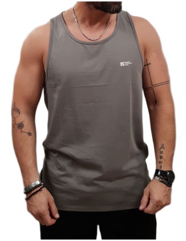 Rebase- 251RTSL-9023 - Sleeveless T-Shirt - Smoke - Μπλούζα αμάνικη