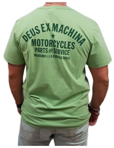 Deus Ex Machina - T_DMW41808R-Teg  - Tokyo Address - Tendril Green - Μπλούζα μακό