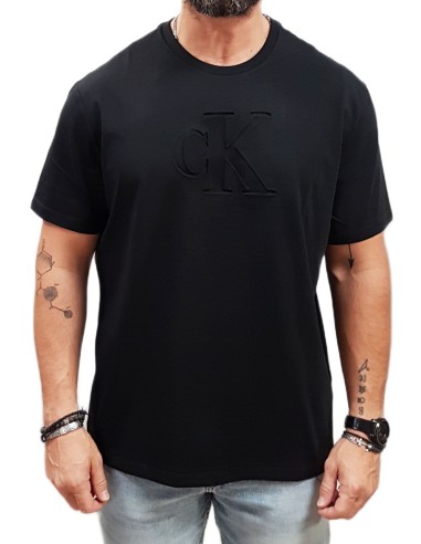 Calvin Klein  - LV04RC824G UB1- SS 20s Calvin Klein De Boss Monographic - Black - Regular Fit - Μπλούζα Μακό