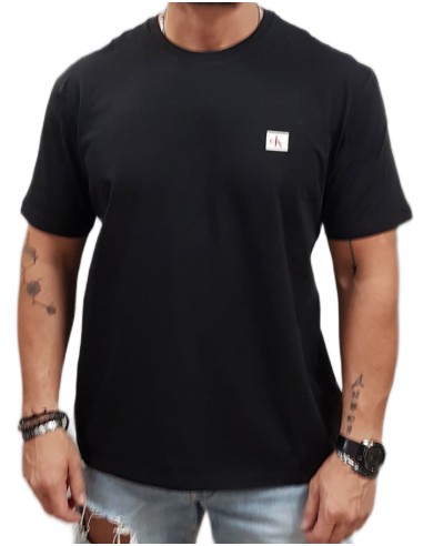 Calvin Klein  - LV04RC272G UB1- SS Badge 30s Jersey Classic Tee - Black - Regular Fit - Μπλούζα Μακό