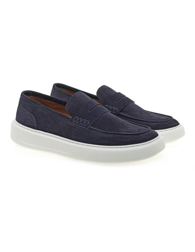 Renato Garini - U562V3162054 - Loafers - Deep Navy Cow Suede  - Παπούτσια