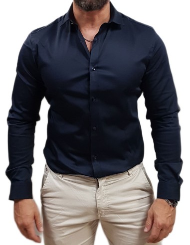 Jack&Jones - 12097662 - Jjpr Parma Shirt L/S Noos - Navy Blazer  - Super Slim - Πουκάμισο