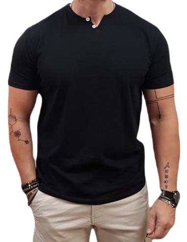 Rebase - 251RTS-9032 - Black - Μπλούζα Μακό