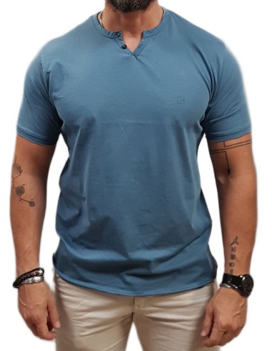 Rebase - 251RTS-9032 - Dusty Blue - Μπλούζα Μακό