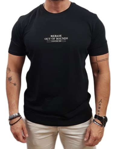 Rebase - 251RTS-9030 - Black - Μπλούζα Μακό