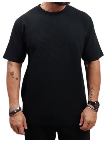 Rebase - 251RTS-9040 - Black - Μπλούζα Μακό