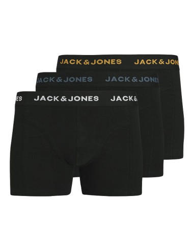 Jack&Jones - 12285740 - Jac Conor Solid Trunks 3 Pack - Black - Εσώρουχα