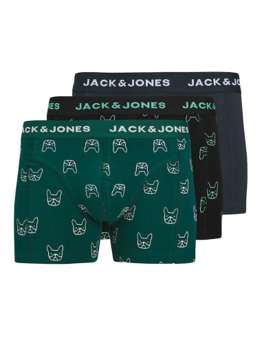 Jack&Jones - 12275817 - Jac Denim DOG Trunks 3 Pack - Dark Navy/ Dark Sea - Εσώρουχα