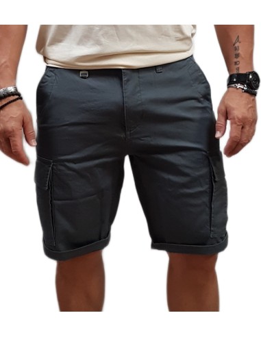 Rebase - 251RMSHO-7026 - Cargo Shorts - Blue Mirage - Βερμούδα