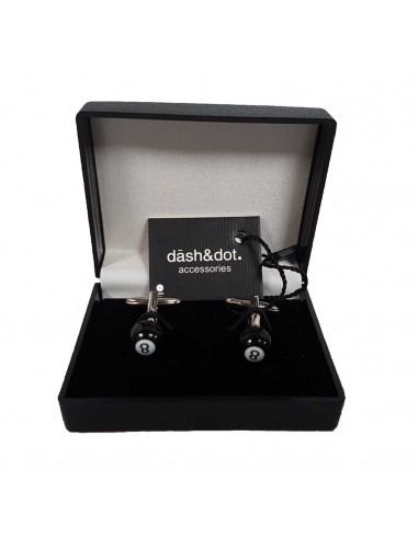 Dash&Dot - 3604-02 - Black - Μανικετόκουμπα