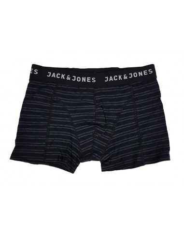Jack&Jones - 12142423 - Jaccolorfull Small Stripe Trunks - Black - Εσώρουχα