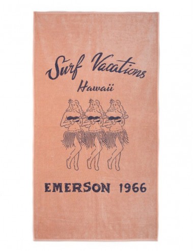Emerson  - 191.EU04.64 - PALE ORANGE / DUSTY BLUE - One Size 160 cm x 80 cm - Πετσέτα Θαλάσσης