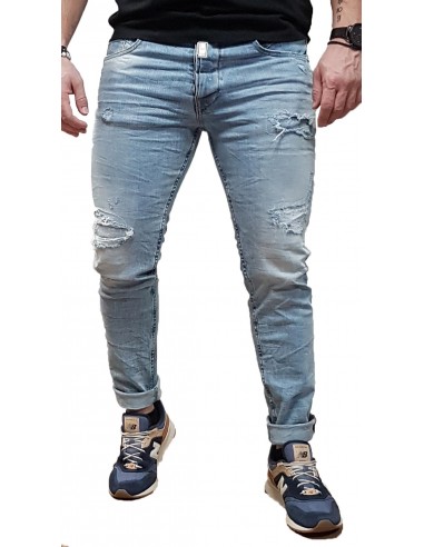 Cover - Royal - E3758 - Washed Blue - Skinny Fit - παντελόνι Jeans