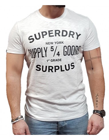 Superdry - M1010113A RAV - Surplus Goods Classic Graphic Tee - Optic Slub- Μπλούζα Μακό