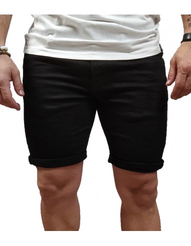 Marcus - 19-200138- Felix Shorts - Slim Fit - Black Denim - Βερμούδα Jean
