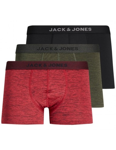 Jack&Jones - 12170922 - Jac Performance Trunks 3 Pack - Fiery Red/Rosin/Black - Εσώρουχα