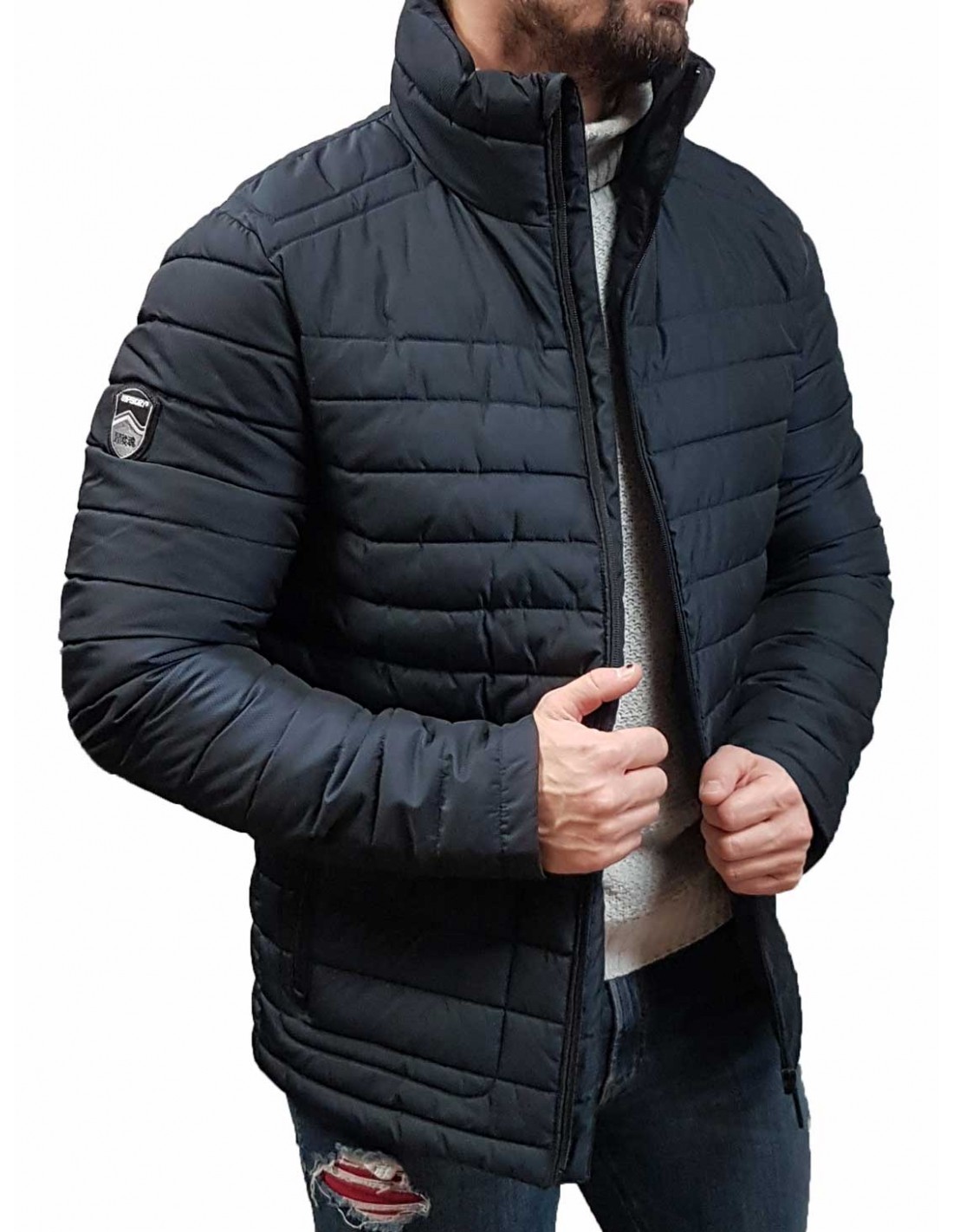 Superdry M5010206A JKE Non Hooded Fuji Jacket Deep Navy Μπουφάν