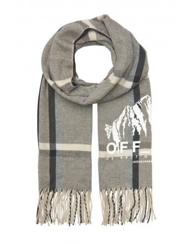 Jack&Jones - 12193365 - Jac Mountain Woven Scarf - Moonbeam - Αξεσουάρ Κασκόλ