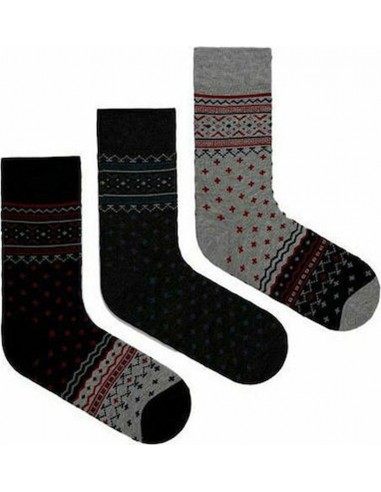 Pepe Jeans Gift Socks - PMU10740-0AA - 3PK Navy/Grey Marl Fairisles - Κάλτσες