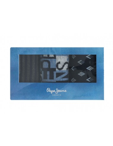 Mens Pepe Jeans Gift Socks ATWOOD - PMU10719 -3PK Navy/ Stripe/Graphic/Geo 0AA - Κάλτσες