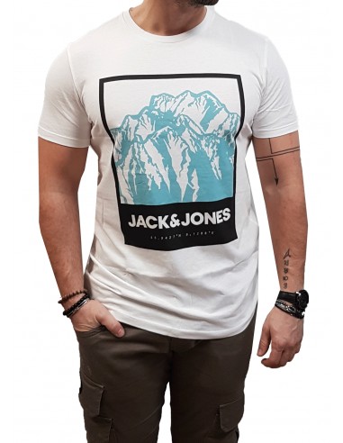 Jack&Jones - 12209200 - JCOBOOSTER TEE SS - CREW JACK NECK 22 - White - T-shirt