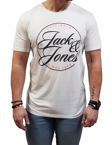 Jack&Jones - 12207695 - Jor Truce Tee SS Crew Neck FST - WHITE - Regular Fit  - T-shirt