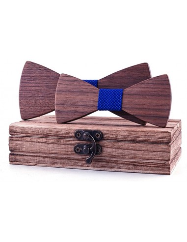 Legend - LGDWT-310 - Set Wooden Bow Ties - Blue - ΠΑΠΙΓΙΟΝ