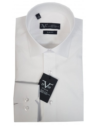 19V69 Versace Abbgliamento - 11.29 - Lycra - white -SLIM FIT  - Πουκάμισο