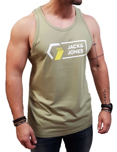 Jack&Jones - 12214837 - Jj Logan Tank Top - Tea - Slim Fit -  Μπλούζα αμάνικη