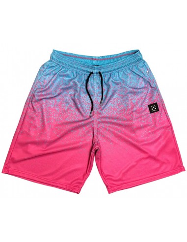 Vinyl Art - 0339224 - COLOR DOTS OMBRE SHORTS  - Fuchsia/Light Blue - Βερμούδα Μακό