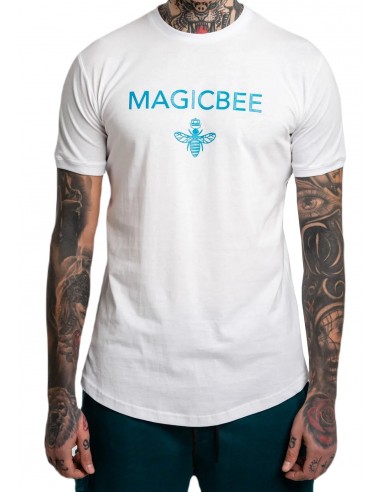Magic bee - MB2206 - Classic Petrol Logo Tee - White - Μπλουζά Μακό